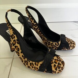 Leopard Bow Heels